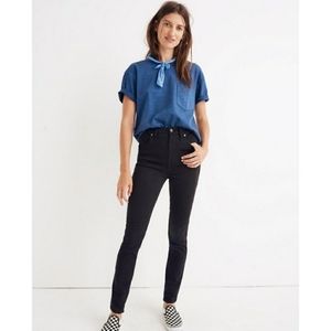 NWOT Madewell 9" High-Rise Skinny Black Jeans